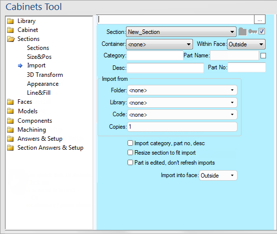 Section Imports